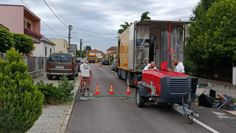 Novinky / Sanácia verejnej kanalizácie bezvýkopovou metódou, Slo